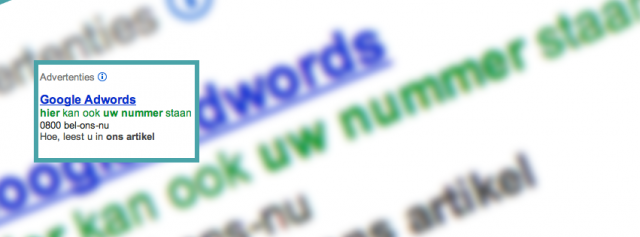 Ihre Telefonnummer häufiger in Google AdWords erhalten
